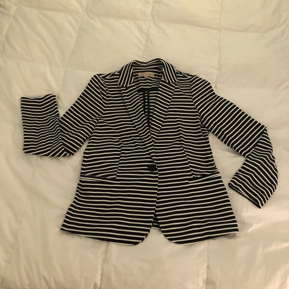 Striped Philosophy Blazer